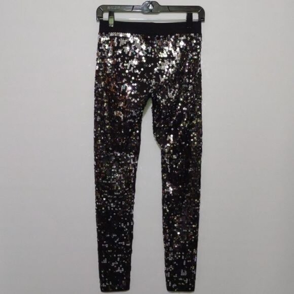 NWT Express All Over Sequin Holiday Party Club Whimsigoth Festival  Pants - Picture 7 of 9